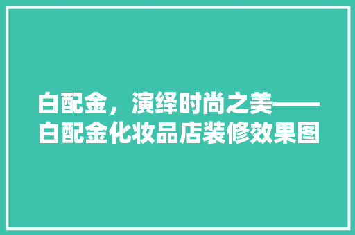 白配金，演绎时尚之美——白配金化妆品店装修效果图赏析